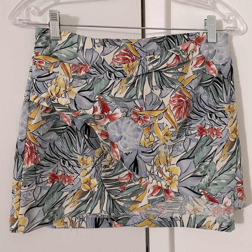 ZARA, Printed mini skirt, multicolor, S